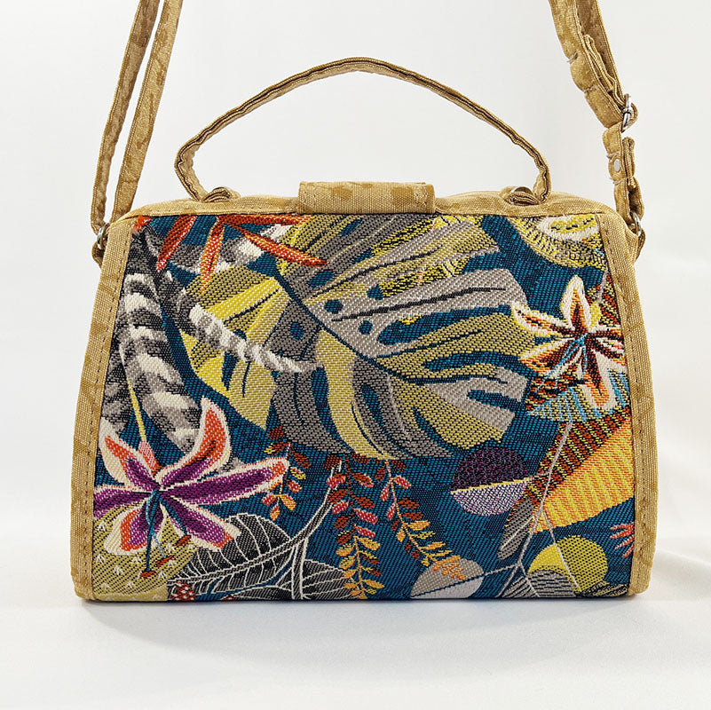 9" Classic Satchel Sumatra Turquoise Parrot