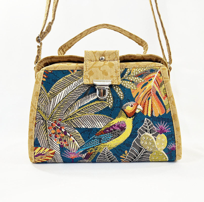 9" Classic Satchel Sumatra Turquoise Parrot