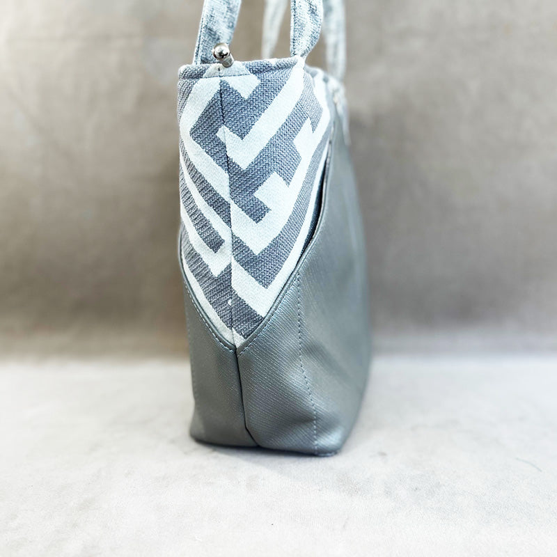 Peak Shoulder Satchel Keywest Silver