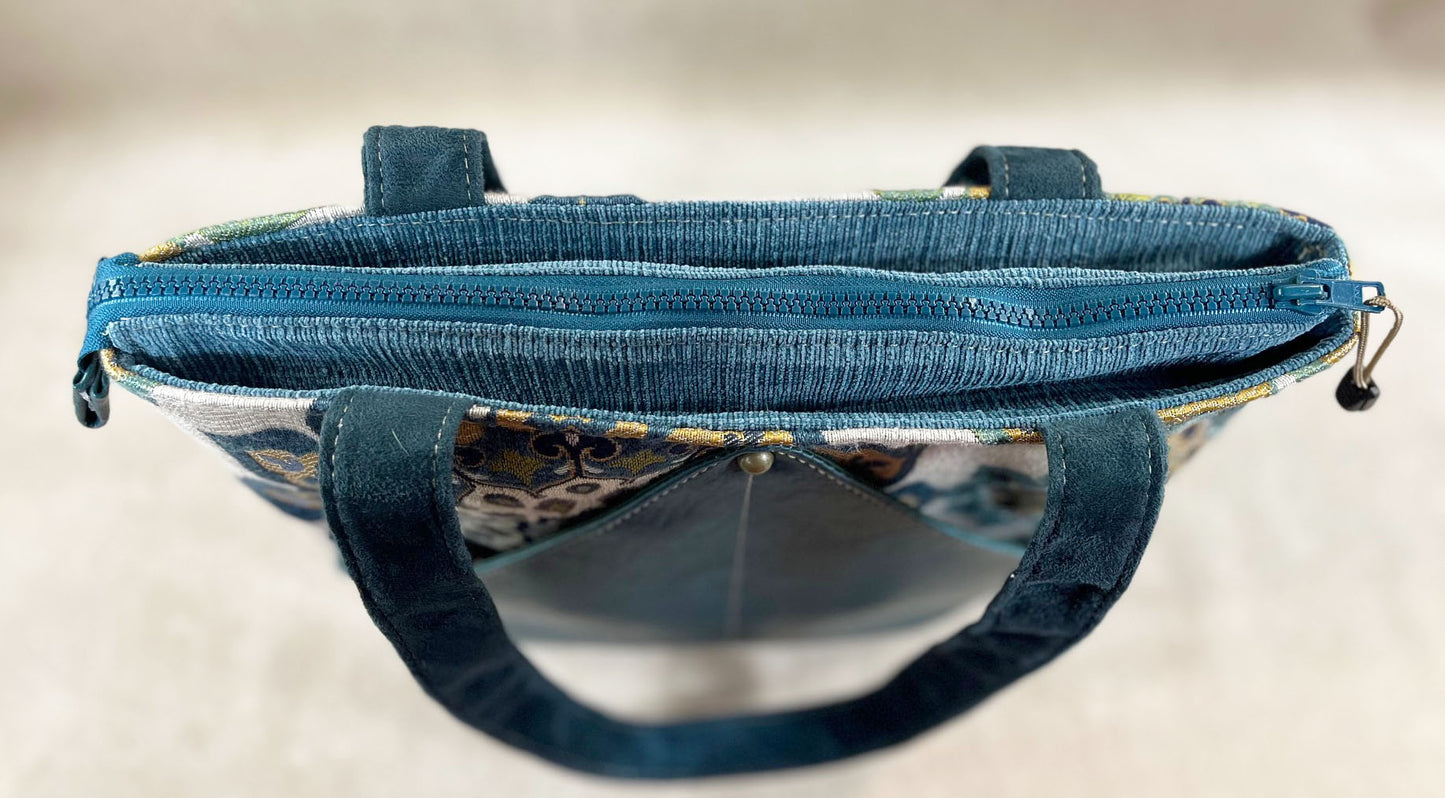 Peak Shoulder Satchel Majorica Mediterranean