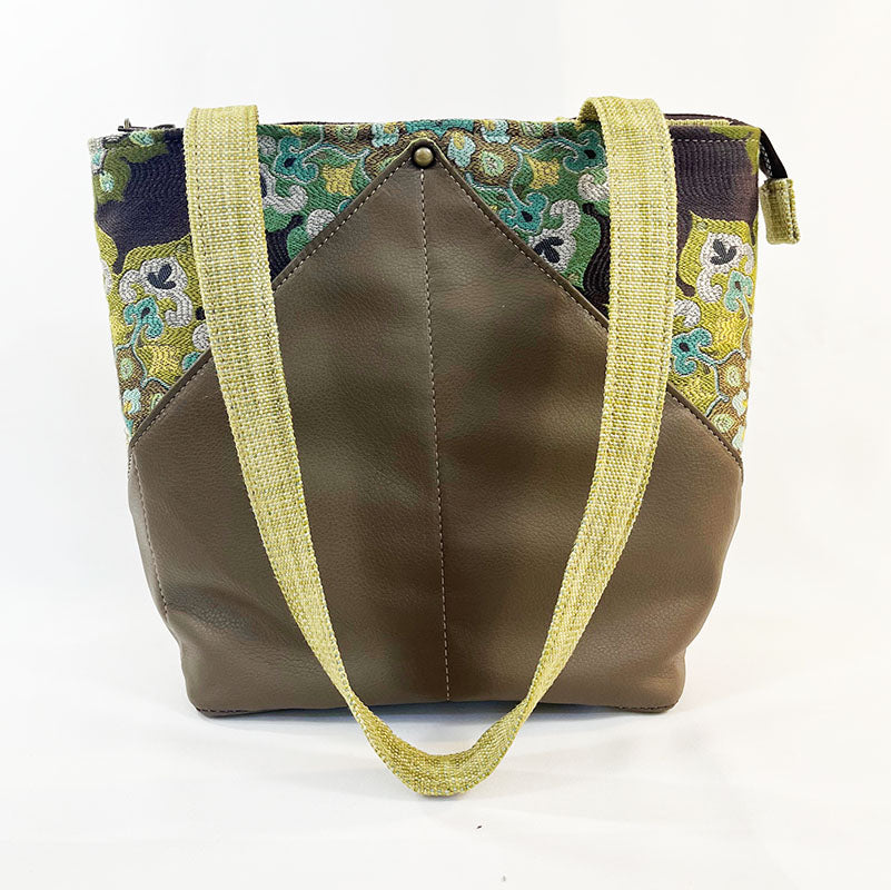 Peak Shoulder Satchel Majorica Parrot