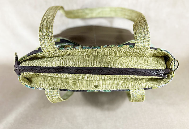 Peak Shoulder Satchel Majorica Parrot