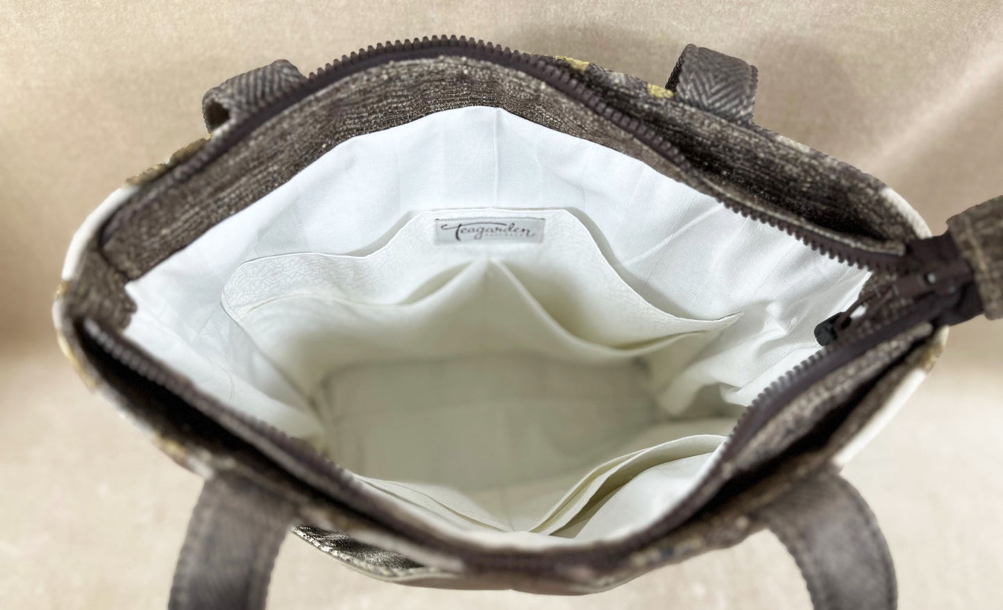 Peak Shoulder Satchel Majorica Sand