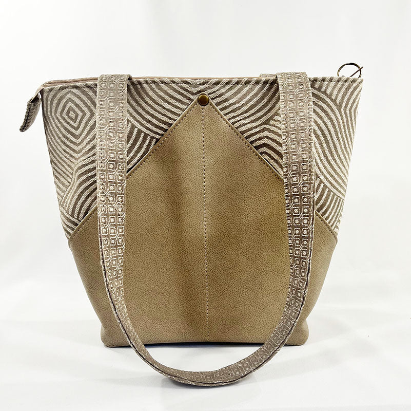 Peak Shoulder Satchel Zen Garden Clay