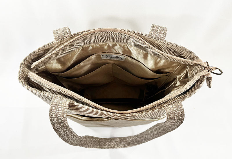 Peak Shoulder Satchel Zen Garden Clay