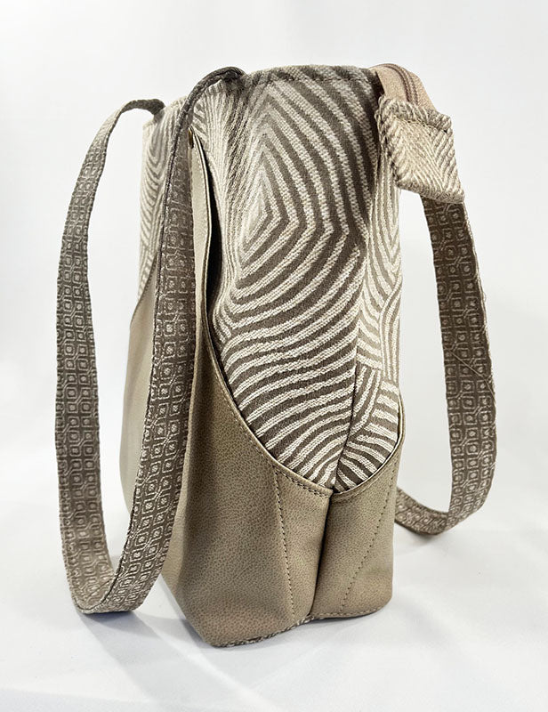 Peak Shoulder Satchel Zen Garden Clay