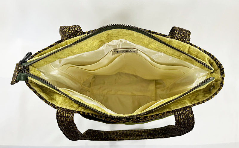 Peak Shoulder Satchel Zen Garden Lime