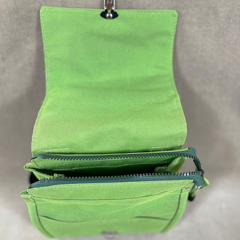 Utility Satchel Green Arabesque