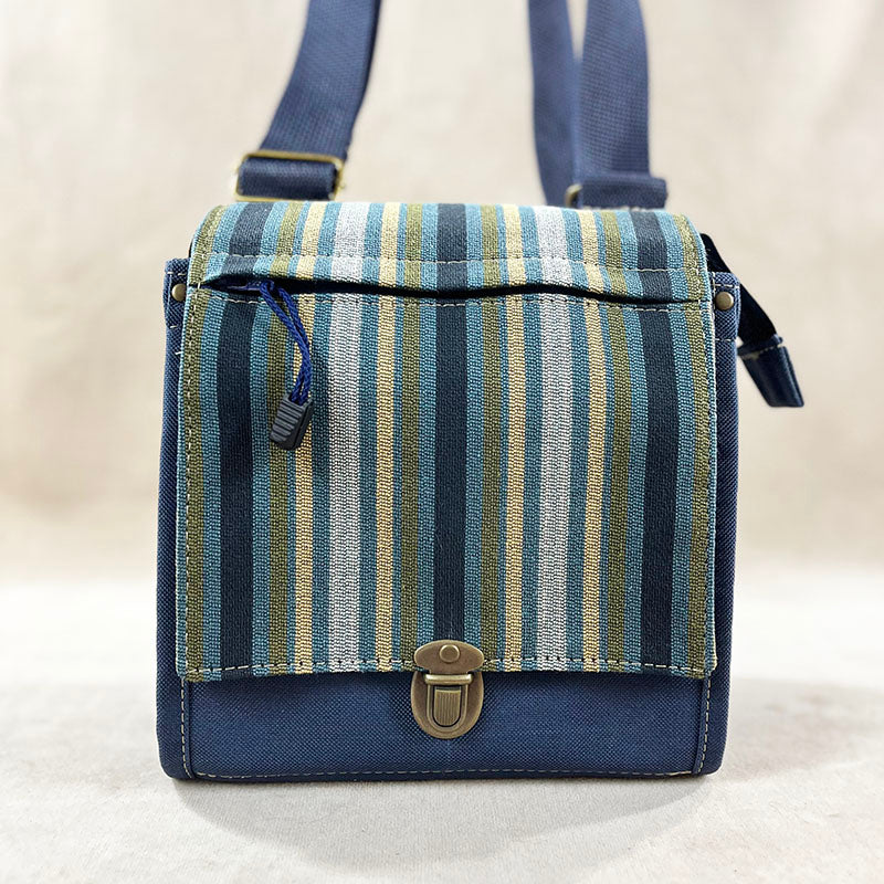 Utility Satchel Navy Stripe