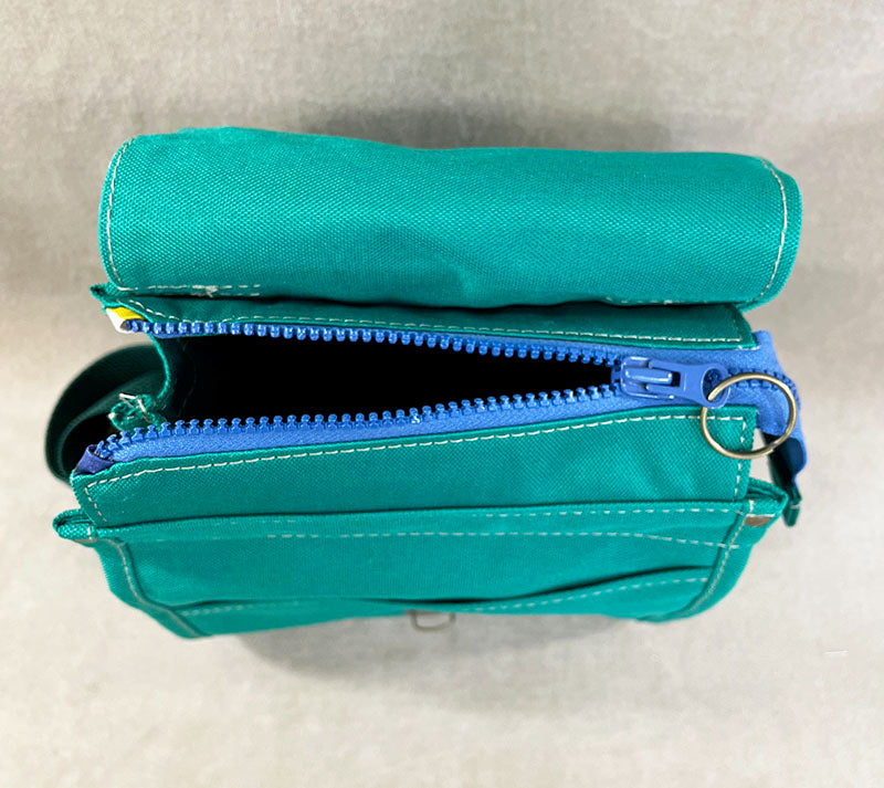 Utility Satchel Skyward Green Birds