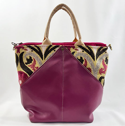 Peak Cross Body Satchel Fuchsia Serenade