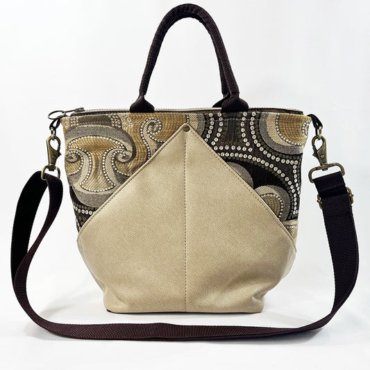 Peak Cross Body Satchel Tuscany Tan