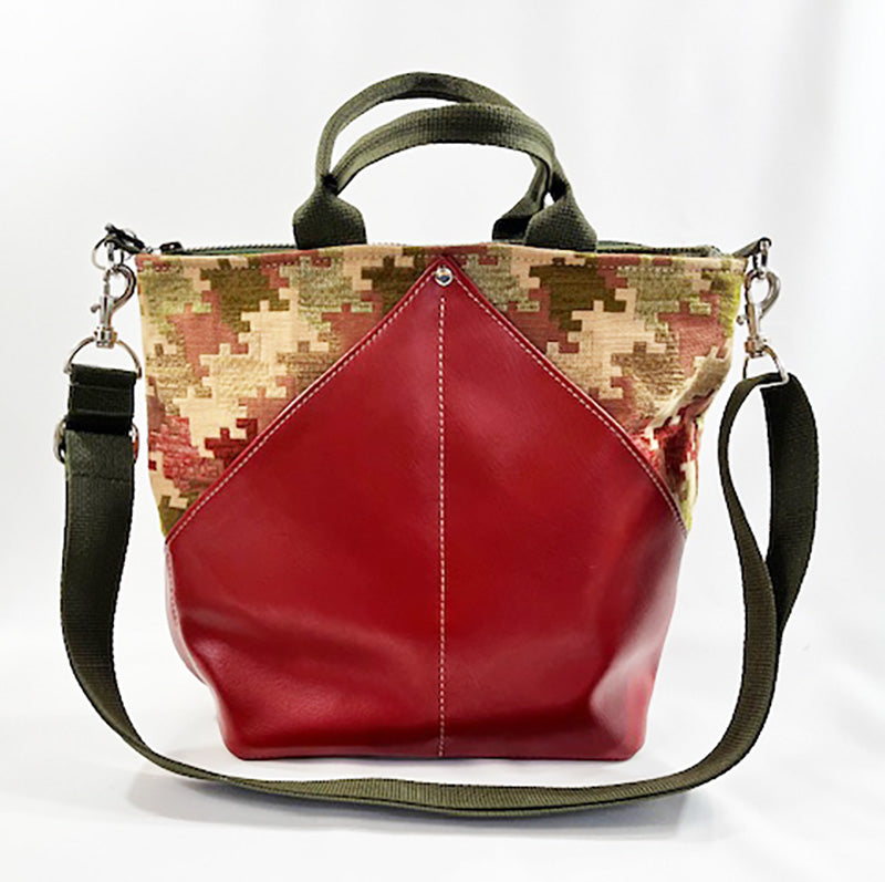 Peak Cross Body Satchel Scarlet Puzzle
