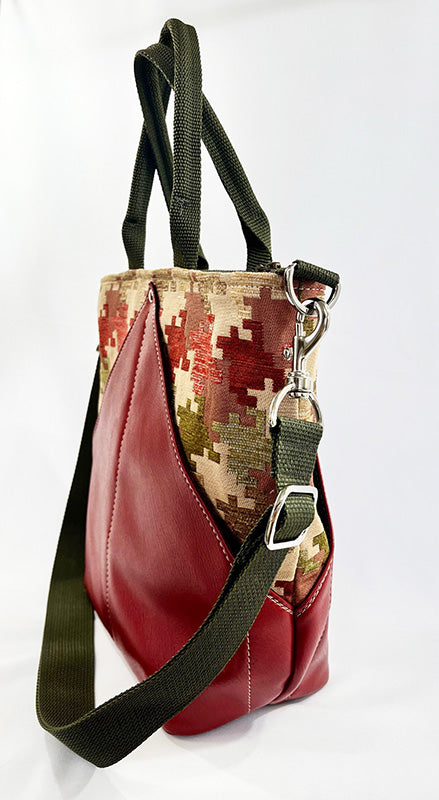 Peak Cross Body Satchel Scarlet Puzzle