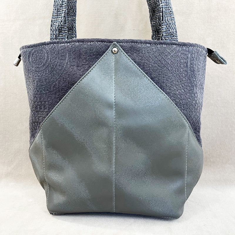 Peak Shoulder Satchel Matrix Grey