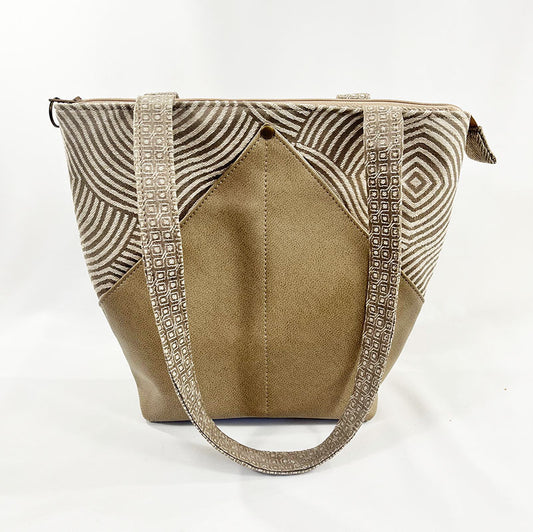 Peak Shoulder Satchel Zen Garden Clay