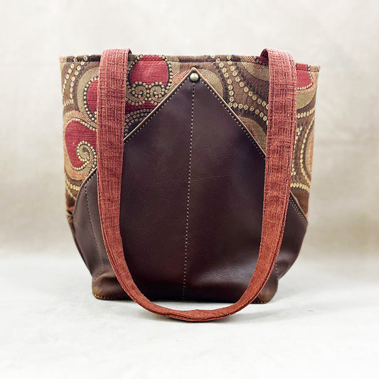 Peak Shoulder Satchel Tuscany Rust