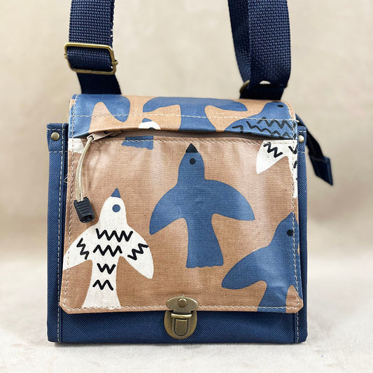 Utility Satchel Blue Sky Birds