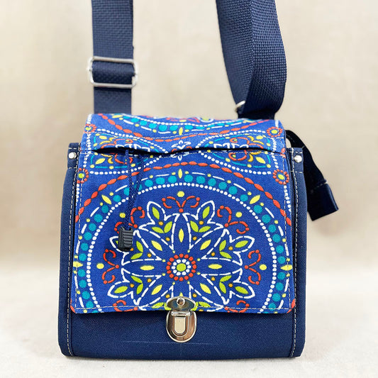 Utility Satchel Navy Quilting