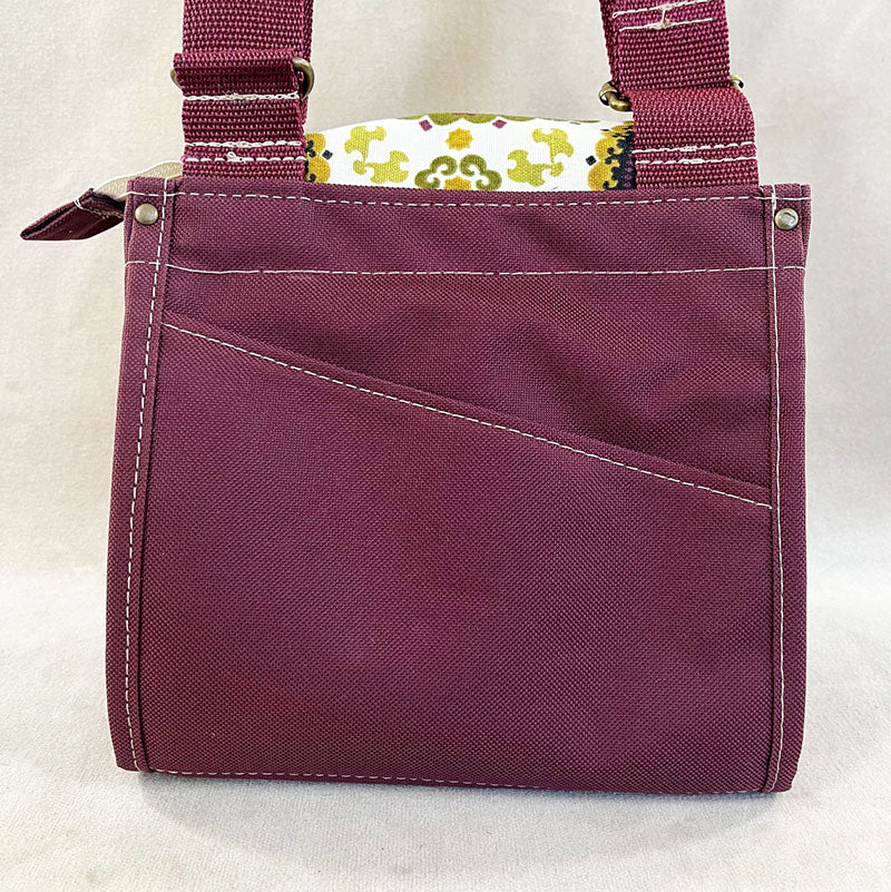 Utility Satchel Burgundy Mandala