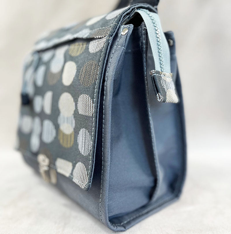 Utility Satchel Gray Bubbles