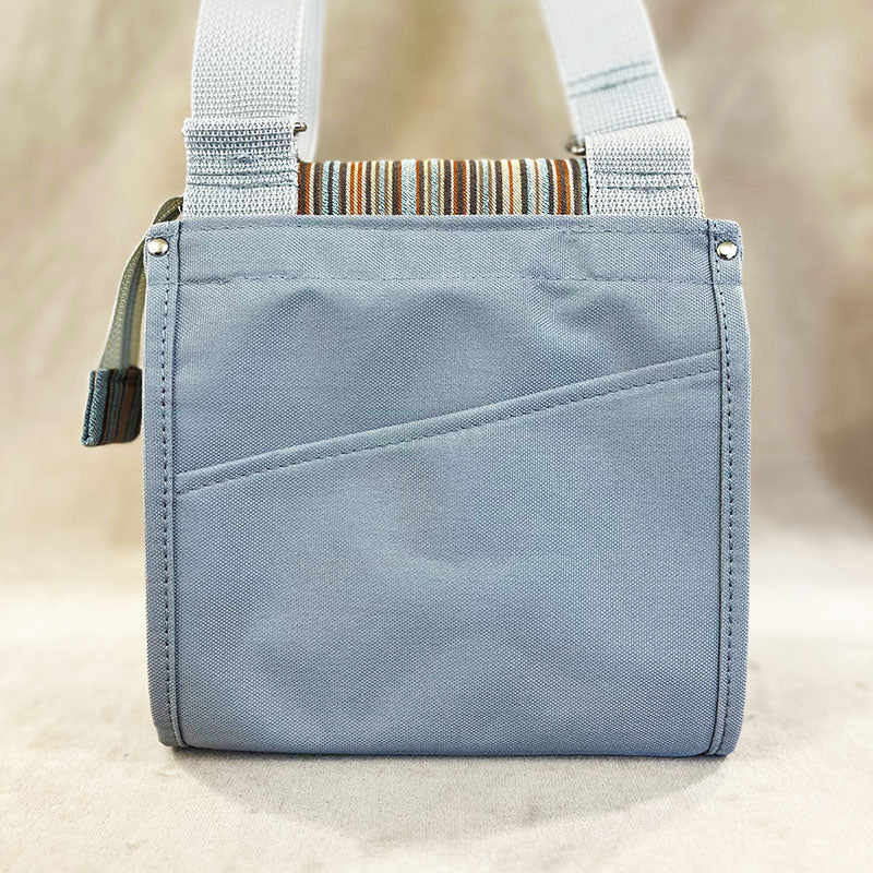 Utility Satchel Stripe on Silver