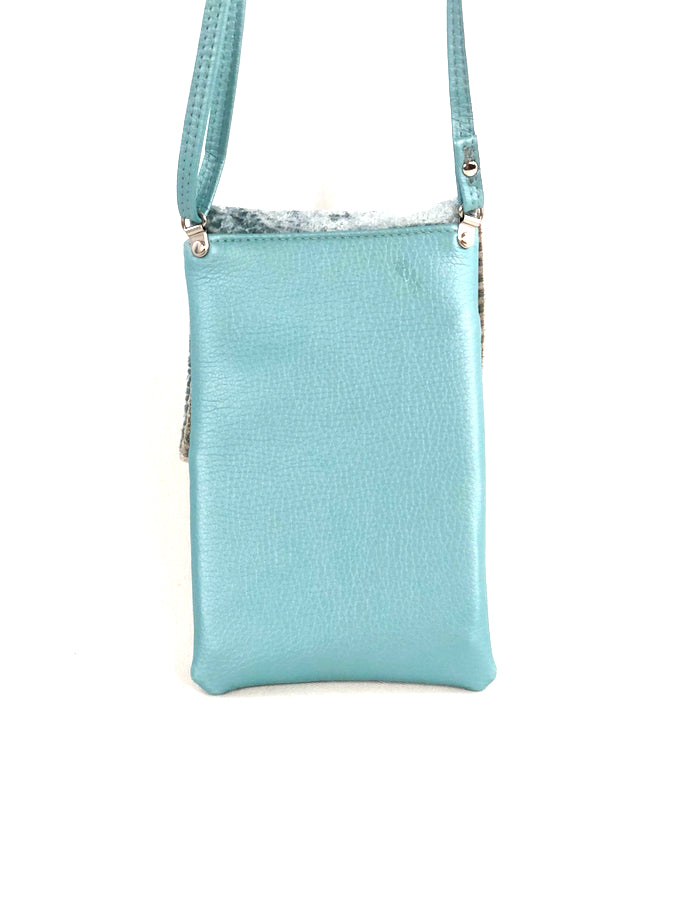 Pocket Purse- Brilliant Silver Blue