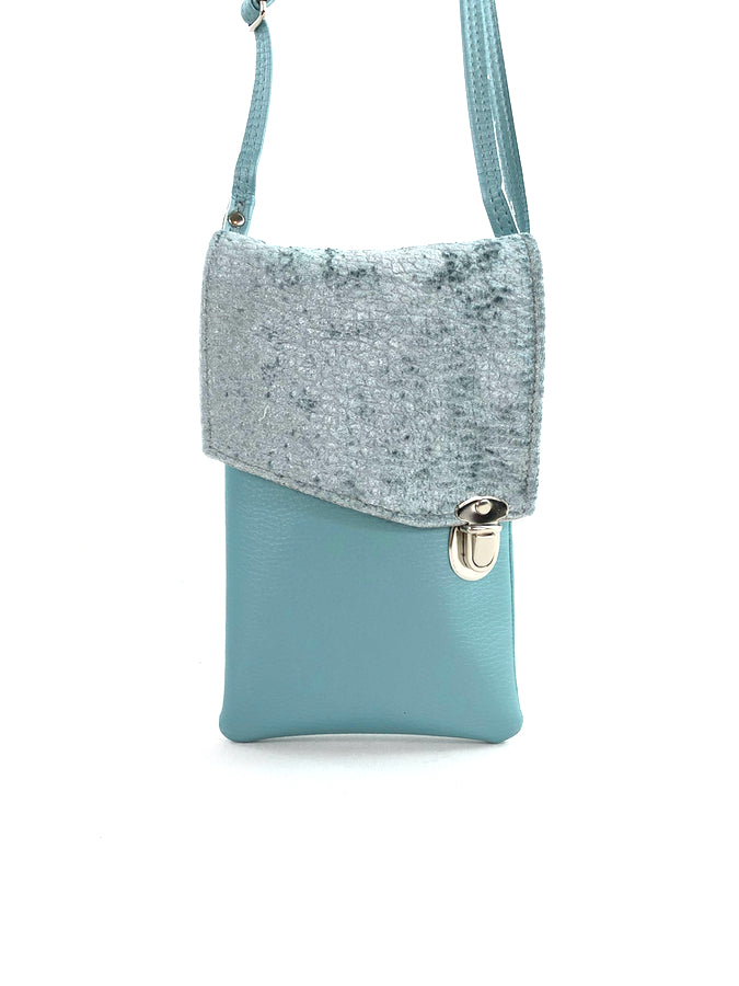 Pocket Purse- Brilliant Silver Blue